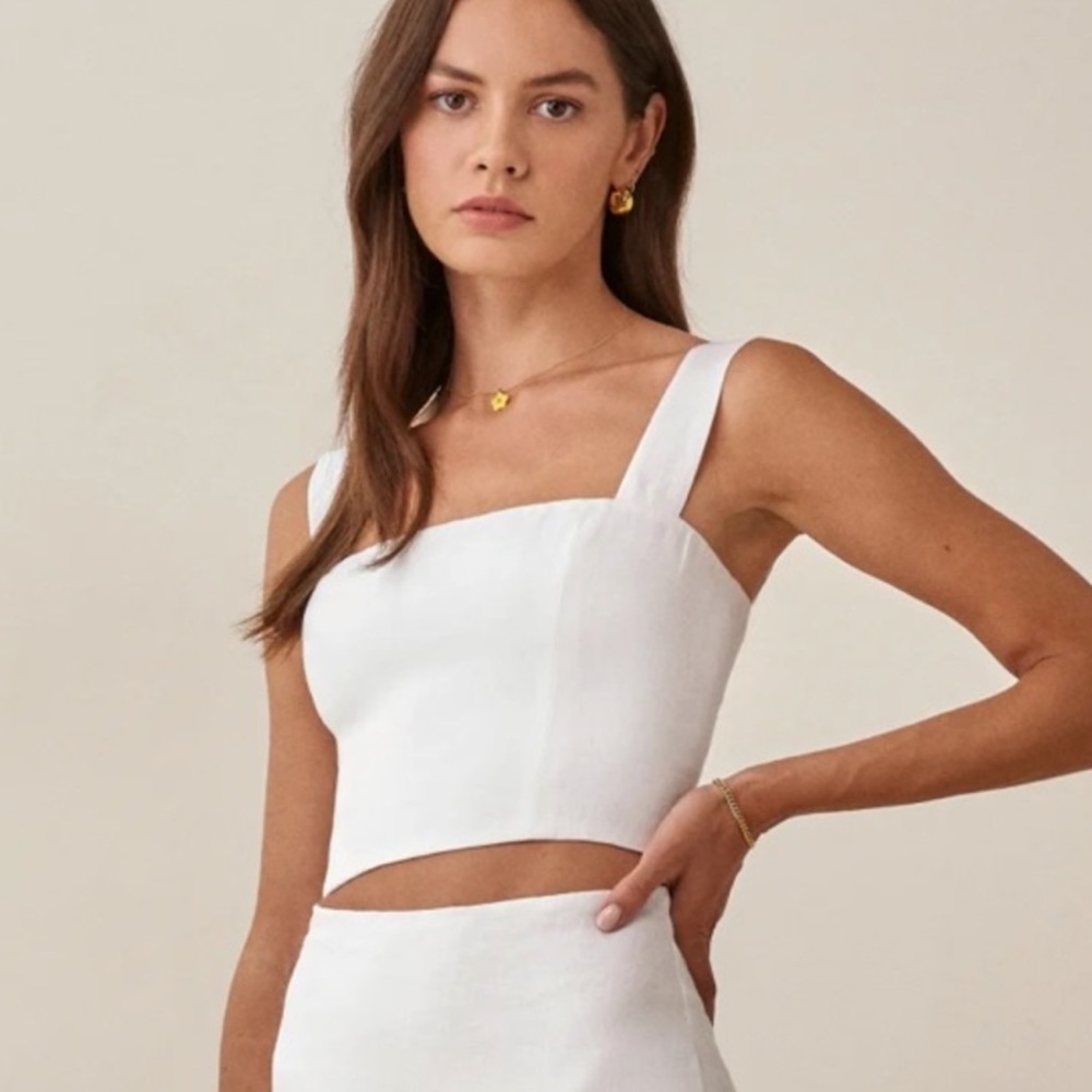 Reformation Vio Linen top